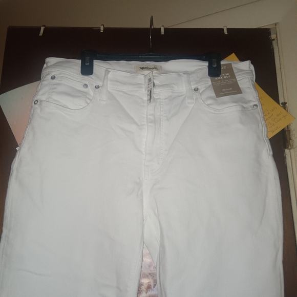 MADEWELL mid rise kick out jeans NEW with tags WHITE - Picture 7 of 12